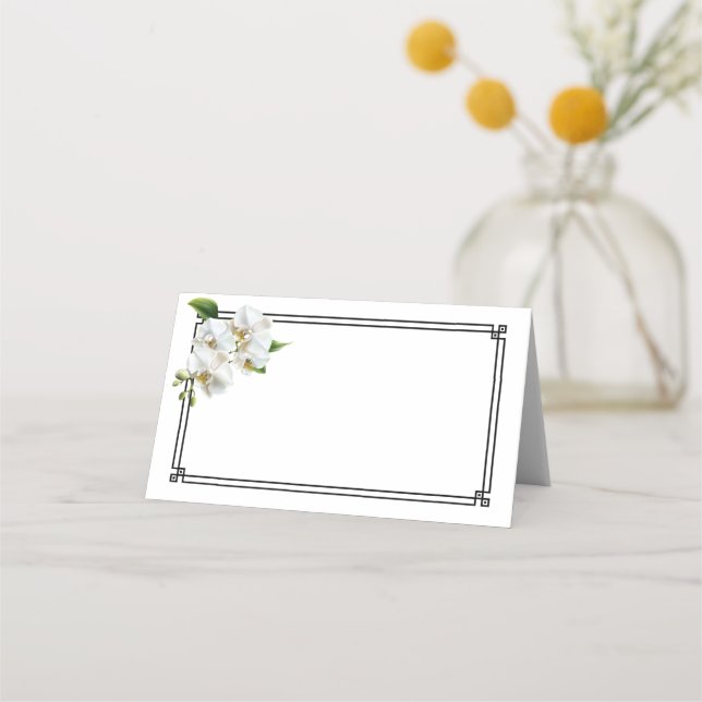 Asiento Tarjeta de nombre plegada (Anverso)