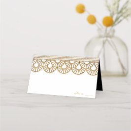 Asiento Tarjeta de plaza Boda Motif Motif de Art Deco