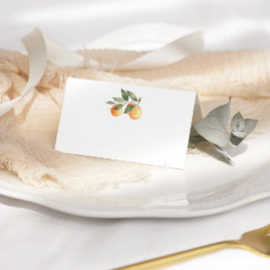Asiento Tarjeta de plaza de Citrus cutie boda
