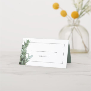 Asiento Tarjeta de plaza del Boda del eucalipto del dólar
