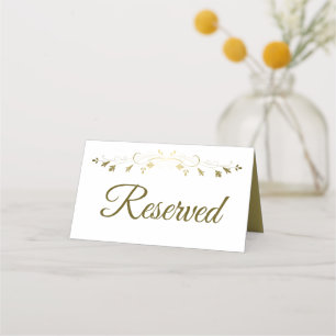 Asiento Tarjeta de plaza reservada para la boda elegante d