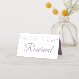 Asiento Tarjeta de plaza reservada para la boda elegante m