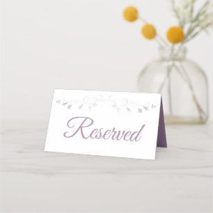 Asiento Tarjeta de plaza reservada para la boda elegante m