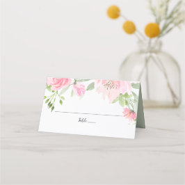 Asiento Tarjeta de posición del Boda del Peony de primaver