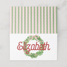 Asiento Tarjeta de posición plegada de la cinta roja