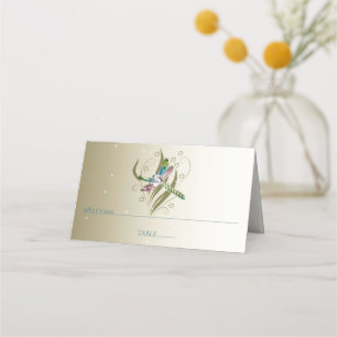 Asiento Tarjeta de recepción con mosca dinámica