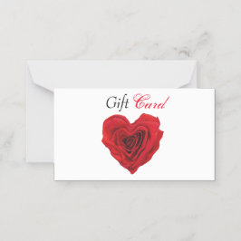 Asiento Tarjeta de regalo de San Valentín de Rosas Rojas e