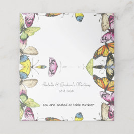 Asiento Tarjeta - Diseño simple de mariposa