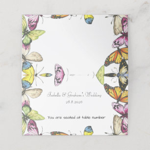 Asiento Tarjeta - Diseño simple de mariposa