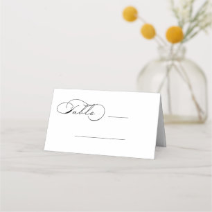 Asiento Tarjeta Lujoso Boda de Tipografía