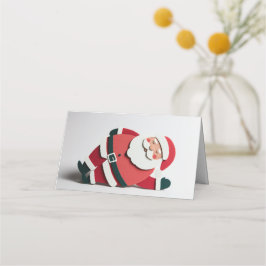 Asiento Tarjeta pequeña divertida de Santa para regalos de