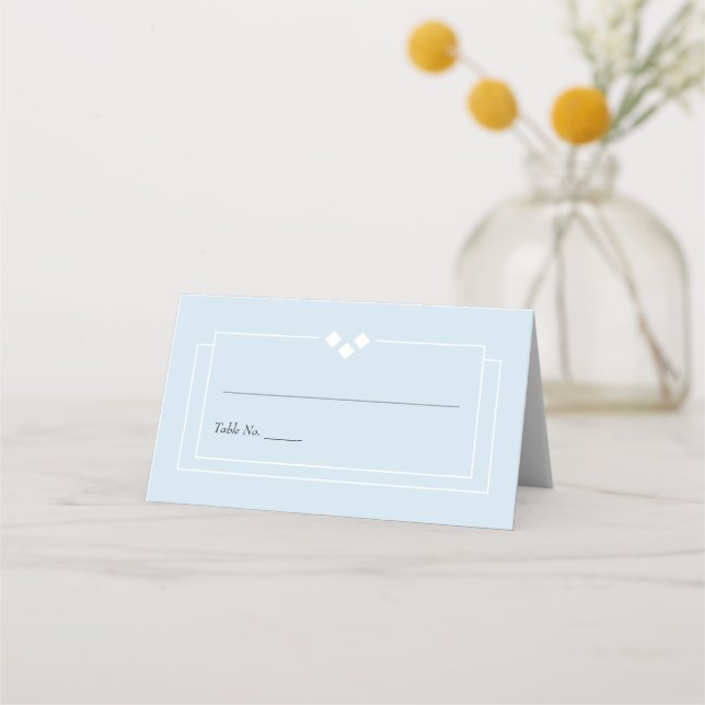 Asiento Tarjeta simple de recepción de boda (Anverso)
