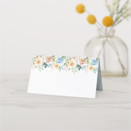 Asiento Watercolor Pastel Garden Floral Boda Tarjeta de pl