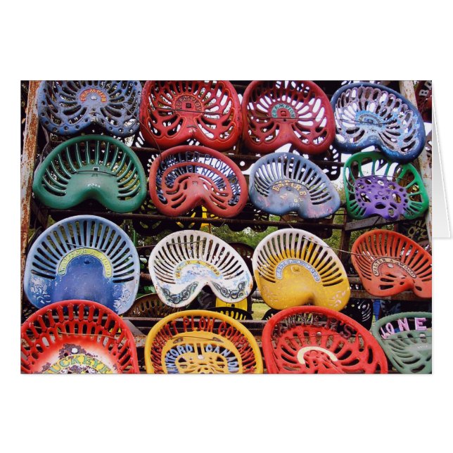 Asientos del tractor en la demostración del (Anverso (Horizontal))