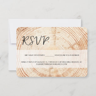 Asientos reservados RSVP para el manejo de madera 