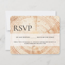 Asientos reservados Rústicos Wood Grain RSVP