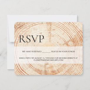 Asientos reservados Rústicos Wood Grain RSVP