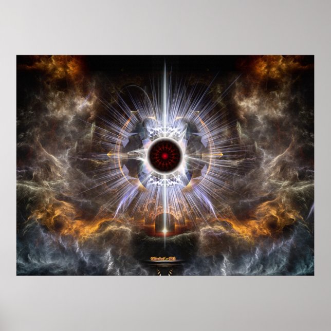 Asilo De Composición De Arte Fractal Ligero (Frente)