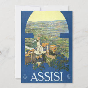 Asís Italia Arte de viaje vintage Basílica de Fran