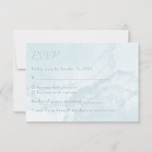 Asistencia Tarjeta de confirmación (Anverso)