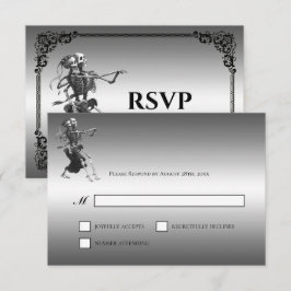 Asistencia Tarjeta de confirmación de boda alternativa de Hal