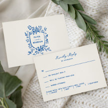 Tarjeta de confirmación de boda pastoral caprichos