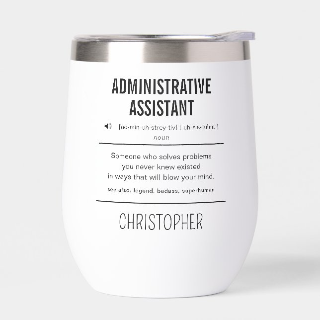 Asistente Administrativo Personalizado Divertido (Izquierdo)