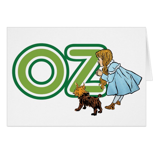 Asistente de cosecha de Oz Dorothy Toto con letras (Anverso (Horizontal))