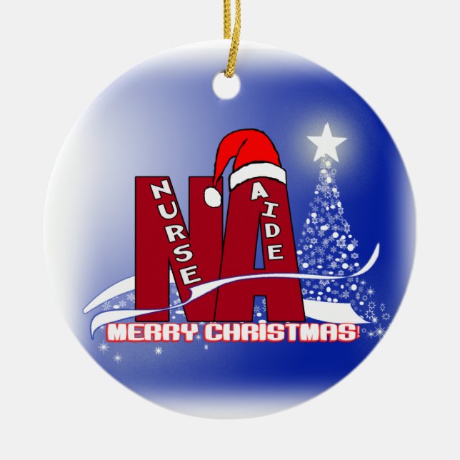 ASISTENTE DE LA ENFERMERA DE SANTA DEL ORNAMENTO (Frente)