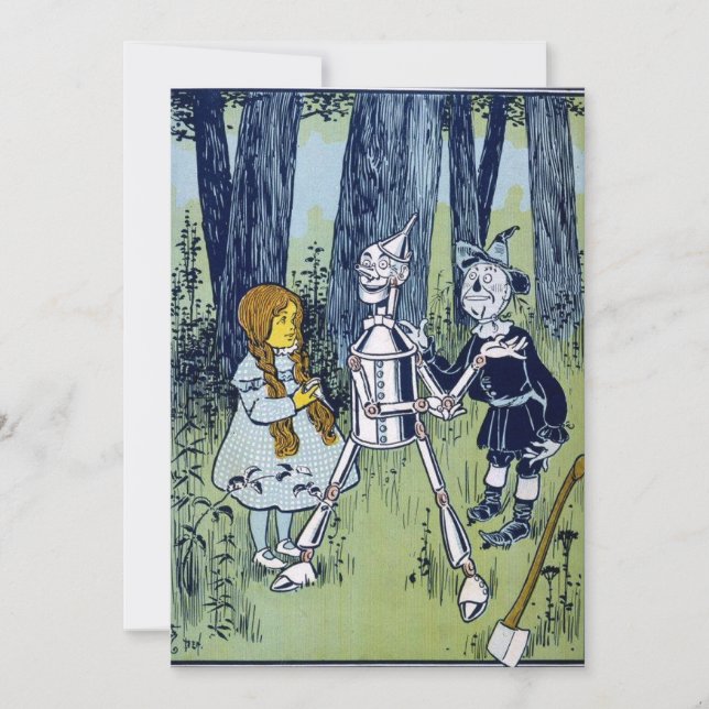 Asistente de Oz Dorothy Tin Woodsman Scarecrow (Anverso)