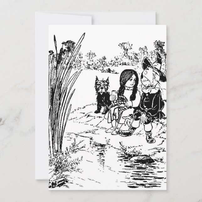 Asistente de Oz Toto, Dorothy y Scarecrow (Anverso)