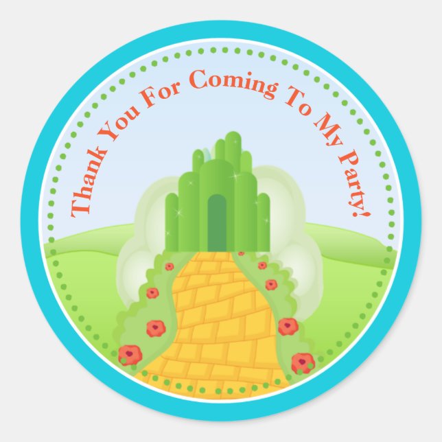 Asistente De Pegatinas De La Fiesta De Cumpleaños  (Anverso)