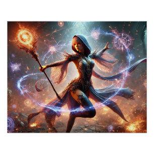 Asistente femenino épico para combatir a Posters M