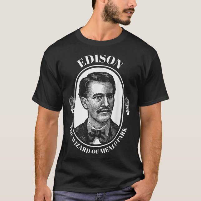 Asistente para camisetas Thomas Edison de Menlo Pa (Anverso)