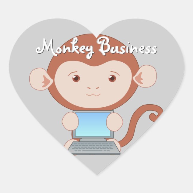 Asistente para equipos Pegatinas de mono (Anverso)