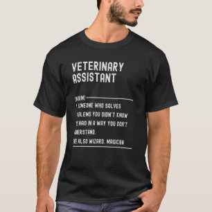 Asistente veterinario Camisetas de definición Funn