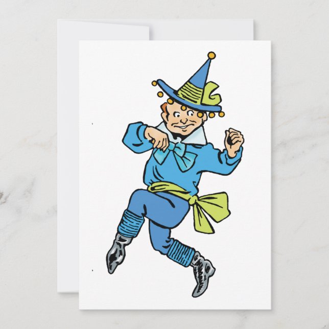 Asistente Vintage de Oz, Niño Bailarín Munchkin! (Anverso)