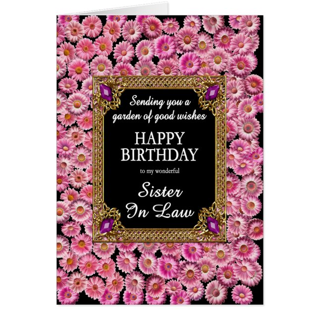 Asistentes rosados de cumpleaños de cuñada (Frente)