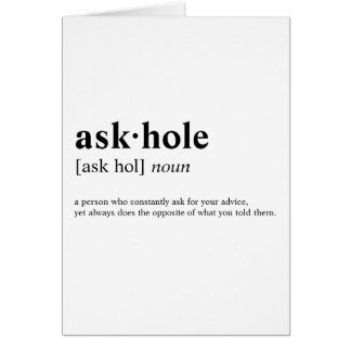 Askhole - significado del diccionario
