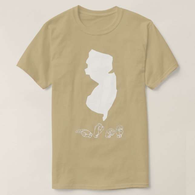 ASL American Rótulo Language New Jersey T (Diseño del anverso)
