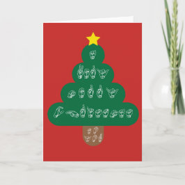 ASL - Felices Navidad muy a usted tarjeta de