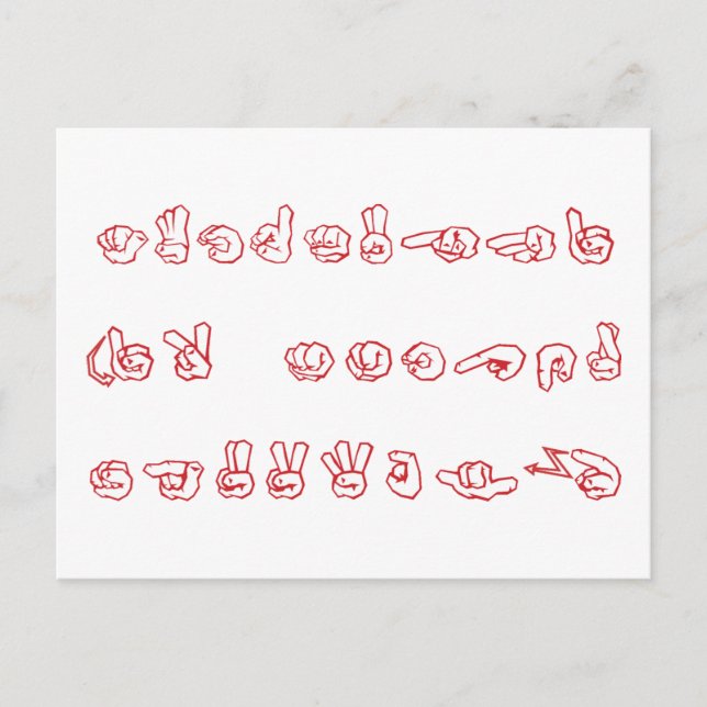 ASL ningún L rojo para el navidad (Anverso)