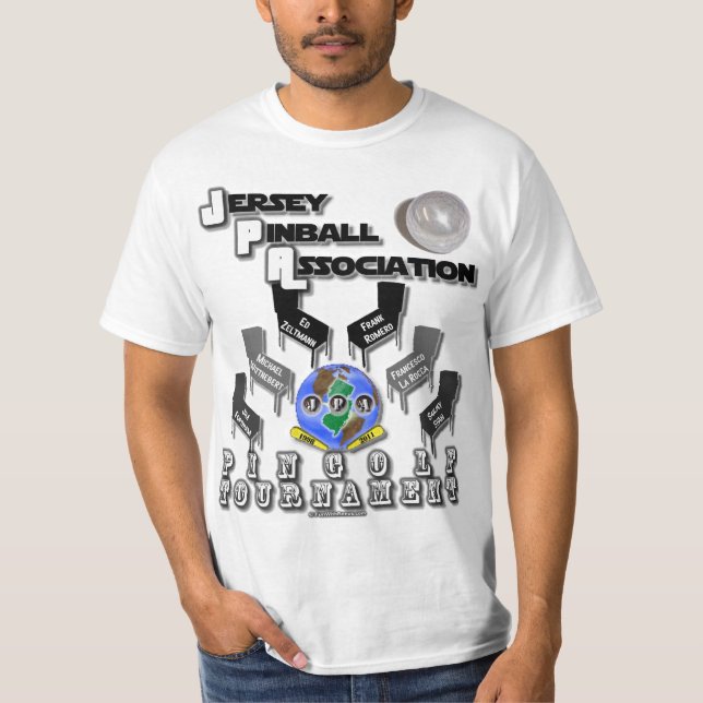 Asociación PinGolf del pinball del jersey (Anverso)