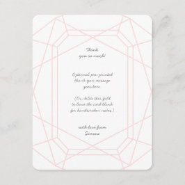 Asombrosa Gema Personalizada Tarjetas de agradecim