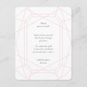 Asombrosa Gema Personalizada Tarjetas de agradecim