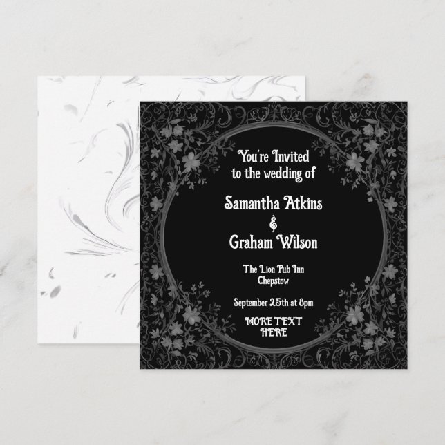 asombrosas plantillas de boda (Anverso / Reverso)