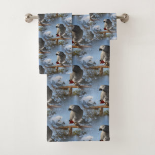 Asombroso loro gris africano