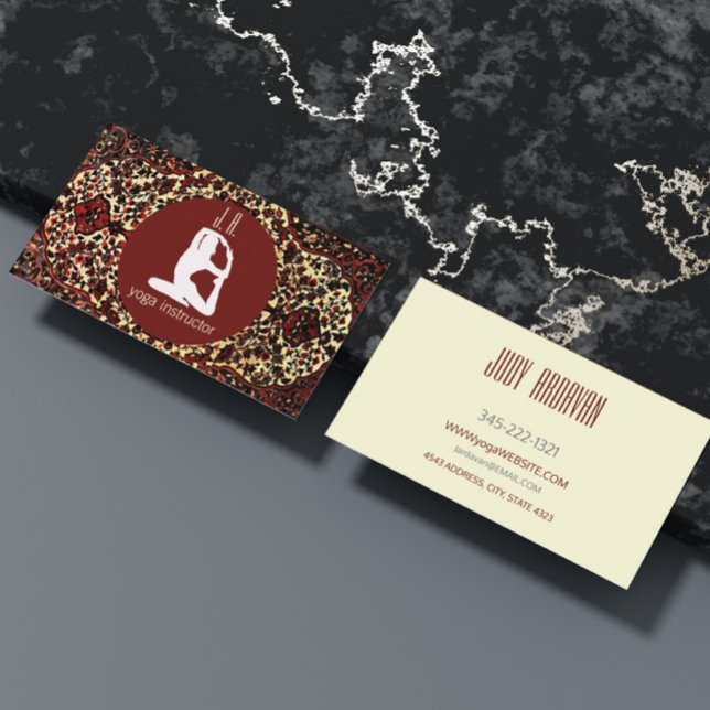 Aspecto de alfombra persa - tarjeta de negocios pa (Subido por el creador)