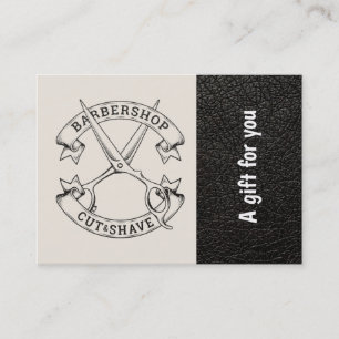 Aspecto de cuero de Barbershop Certificado de rega