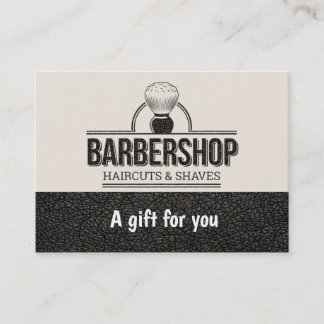 Aspecto de cuero de Barbershop Certificado de rega